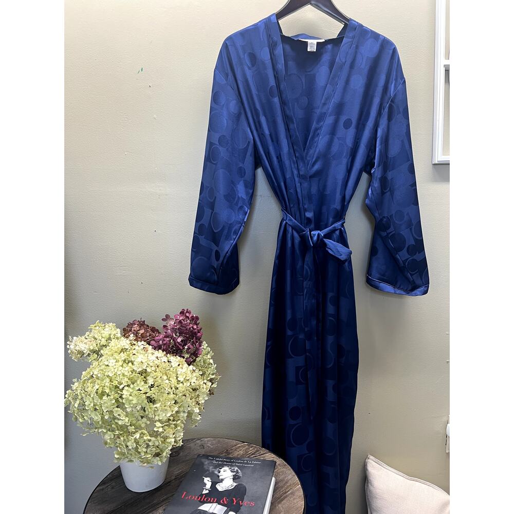 Oscar de la Renta Midnight Blue Robe